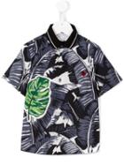 Dolce & Gabbana Kids Leaf Print Shirt, Girl's, Size: 12 Yrs