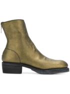 Guidi Metallic Ankle Boots - Gold