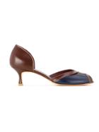 Sarah Chofakian Kitten Heel Sandals