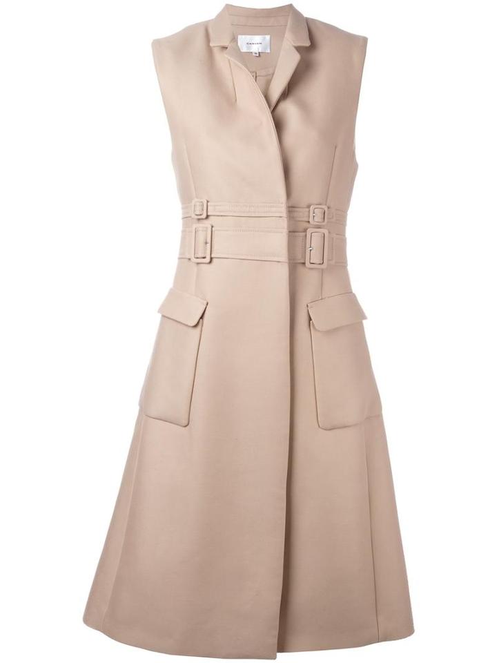 Carven Trench Dress, Women's, Size: 42, Nude/neutrals, Cotton/acetate/viscose/virgin Wool