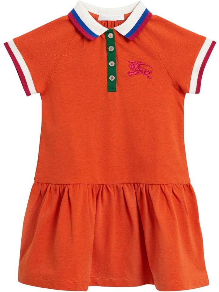 Burberry Kids Polo Dress - Yellow & Orange