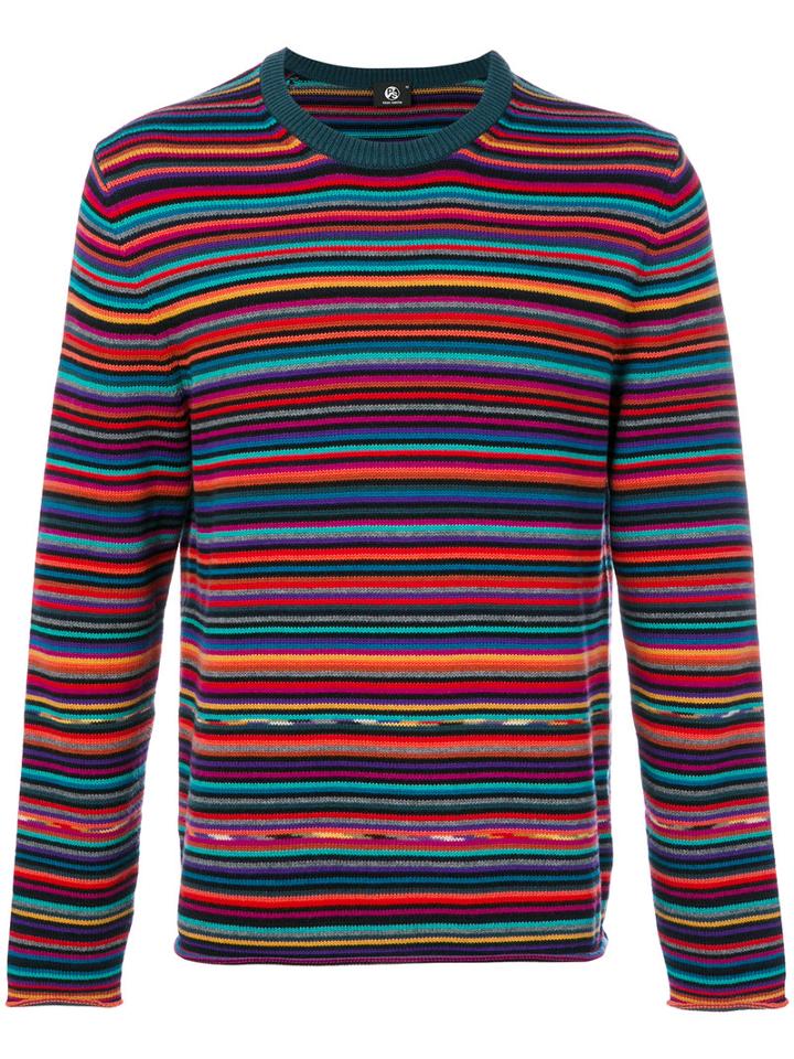 Ps By Paul Smith - Striped Sweater - Men - Cotton/merino - Xxl, Cotton/merino