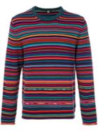 Ps By Paul Smith - Striped Sweater - Men - Cotton/merino - Xxl, Cotton/merino