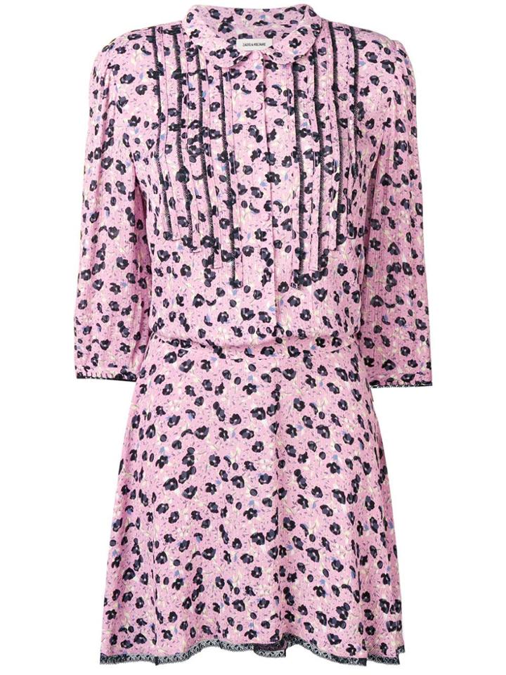 Zadig & Voltaire Floral Print Dress - Pink