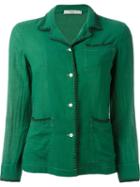 Prada Vintage Stitch Trim Jacket, Women's, Size: 35, Green
