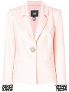 Cavalli Class Rolled-up Sleeve Blazer - Nude & Neutrals