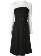 Loveless Fabric Mix Dress - Black