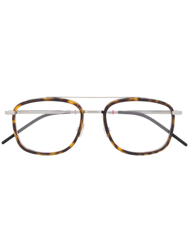 Dior Eyewear Square Glasses - Silver