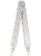 Fendi Silver Flower Strap You Strap - Metallic