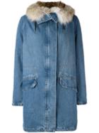 Army Yves Salomon Oversized Denim Parka