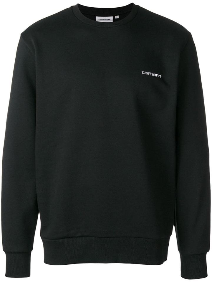Carhartt Logo Embroidered Sweatshirt - Black