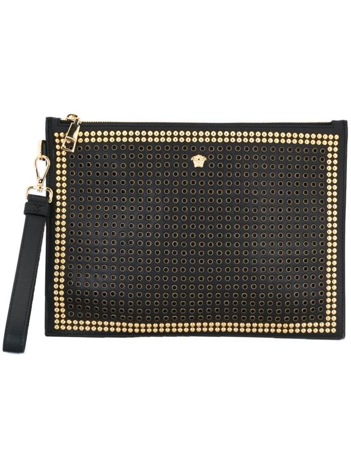 Versace Medusa Punch Hole Clutch