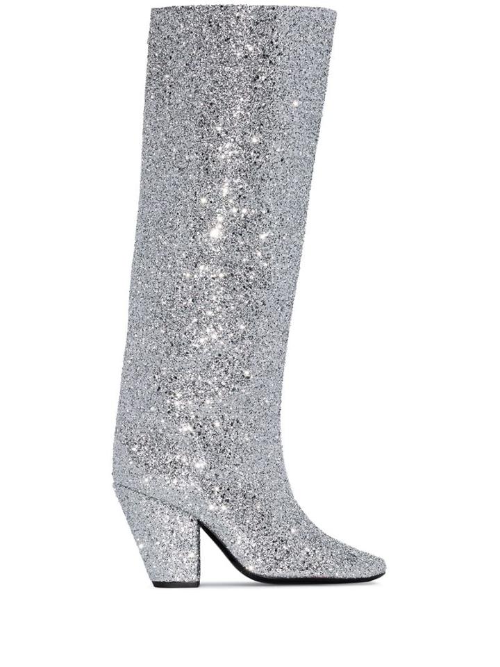Simon Miller Glitter-effect 100mm Boots - Silver