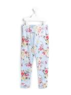 Miss Blumarine Floral Print Trousers, Girl's, Size: 12 Yrs, Blue