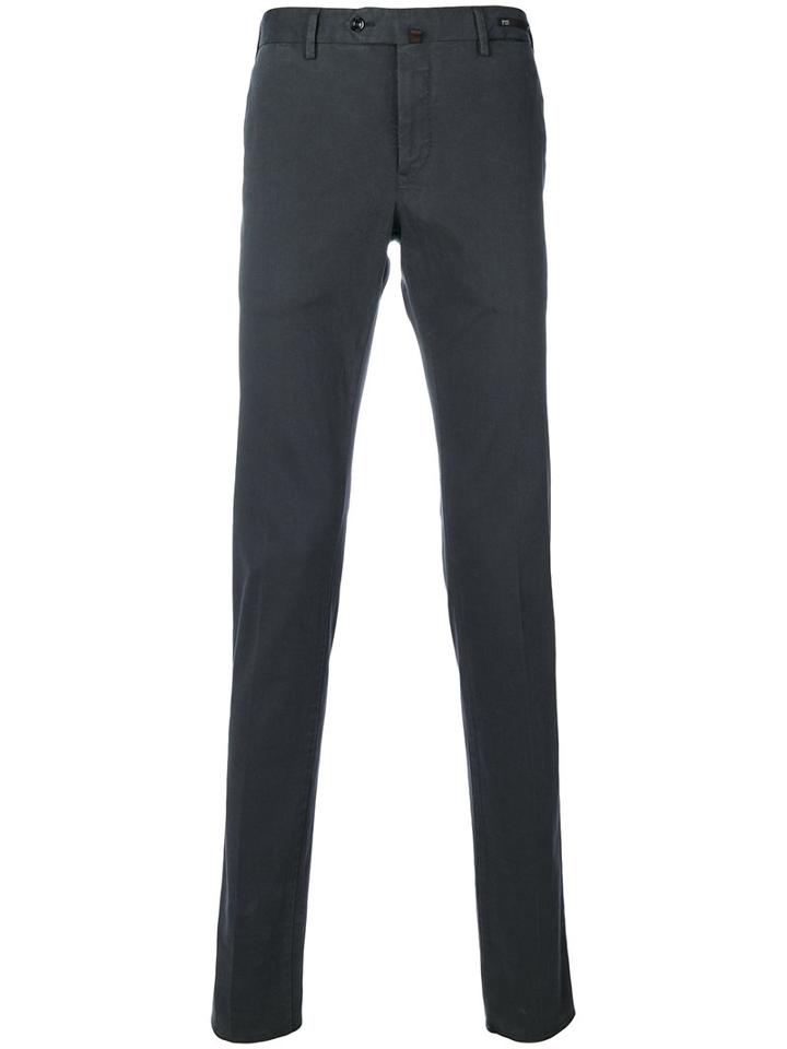 Pt01 - Classic Chinos - Men - Cotton/spandex/elastane - 42, Grey, Cotton/spandex/elastane