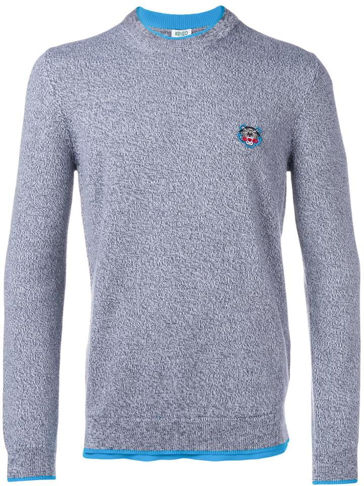 Kenzo Tiger Patch Jumper - Grey