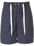 Federico Curradi High Waisted Shorts - Blue
