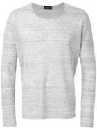 Roberto Collina Unfinished Slim Jumper - Grey