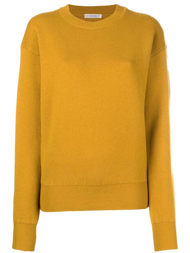 The Row Round Neck Jumper - Yellow & Orange