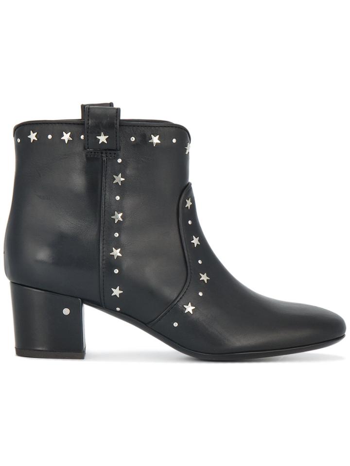 Laurence Dacade Black Star Stud 55 Ankle Boots