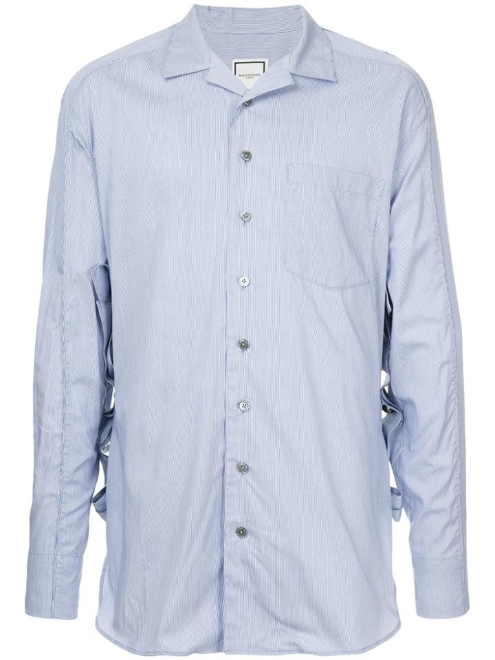 Wooyoungmi Oversized Stripe Shirt - Blue