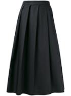 Sofie D'hoore - Pleated Midi Skirt - Women - Cotton - 40, Black, Cotton