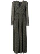 Michael Kors - Shift Maxi Dress - Women - Polyester - 8, Black, Polyester