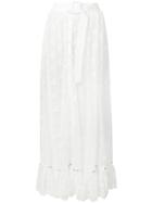 Off-white Belted Maxi Skirt