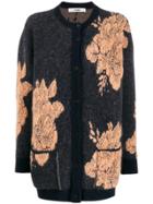 Roberto Collina Floral Embroidered Cardigan - Blue