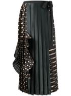 Antonio Marras Asymmetric Polka Dot Skirt - Black