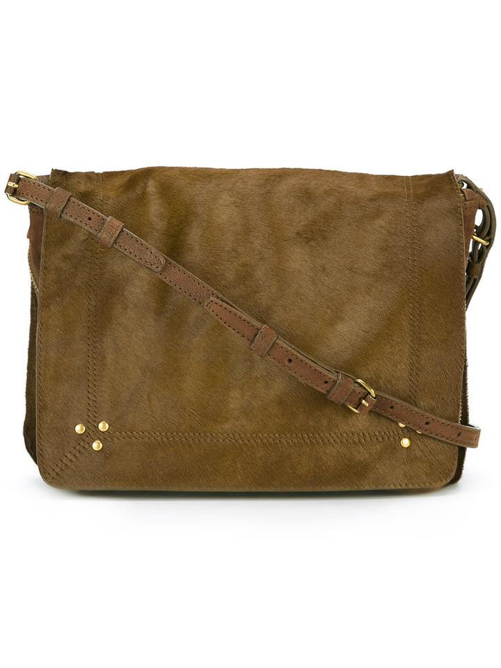 Jérôme Dreyfuss Igor Satchel, Women's, Brown, Cotton/goat Skin/calf Hair
