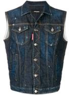 Dsquared2 Sleeveless Denim Jacket - Blue
