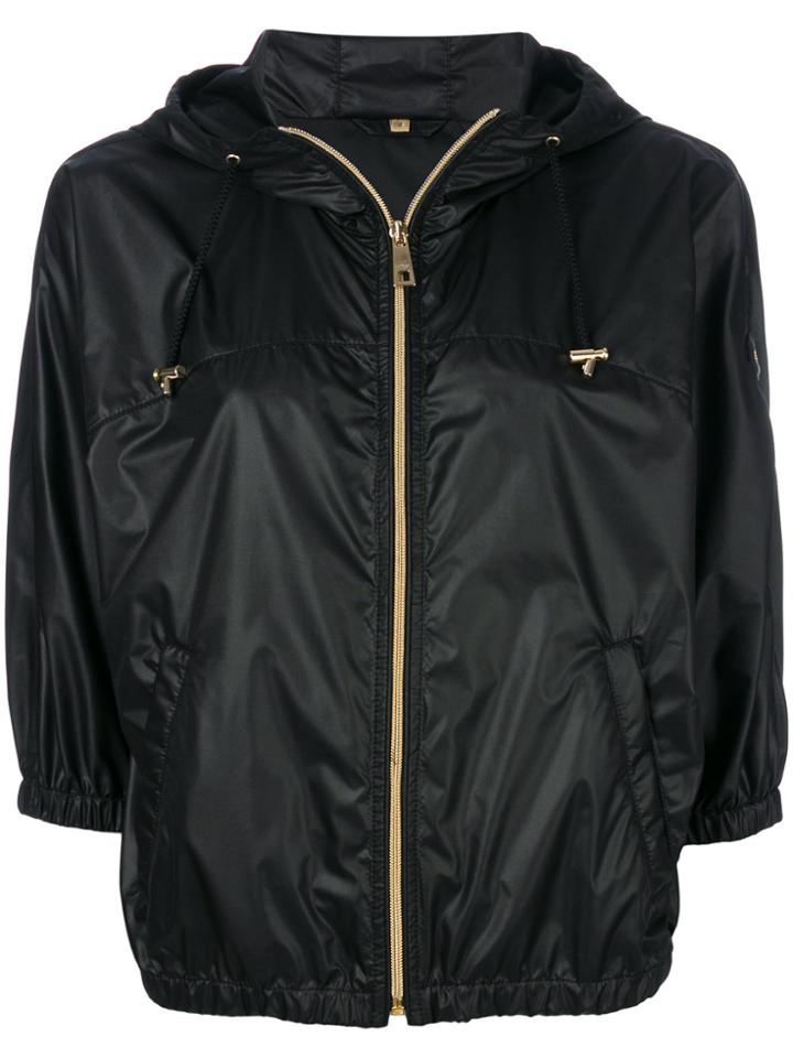 Fay Cropped Hooded Jacket - Black
