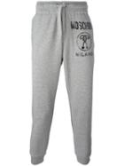 Moschino Logo Trackpants, Men's, Size: Small, Grey, Cotton