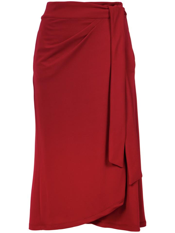 Lilly Sarti Tie Fastening Skirt - Red