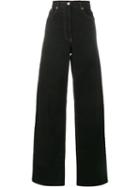 Dries Van Noten Picabis Wide-leg Trousers, Women's, Size: 27, Black, Cotton