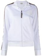Fendi Ff Ribbon Zip-front Jacket - White