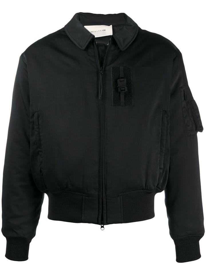 1017 Alyx 9sm Collar Detail Padded Bomber Jacket - Black
