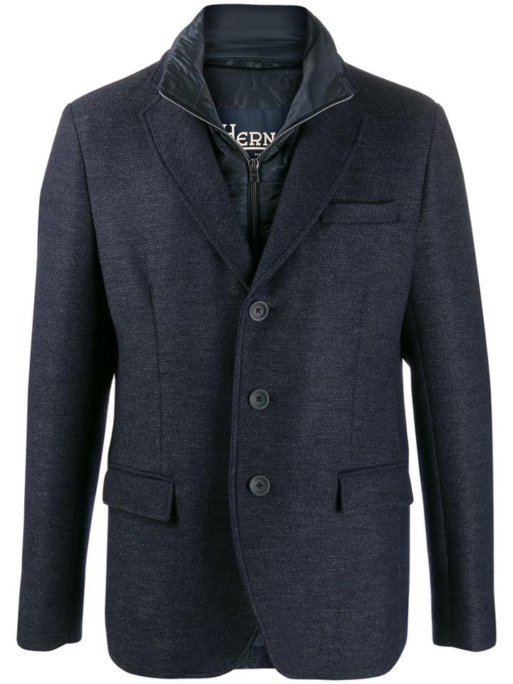 Herno Single Breasted Blazer - Blue