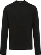 Prada Long-sleeved Jersey T-shirt - Black