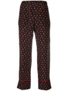 Nº21 Candy Apple Print Tailored Trousers - Black