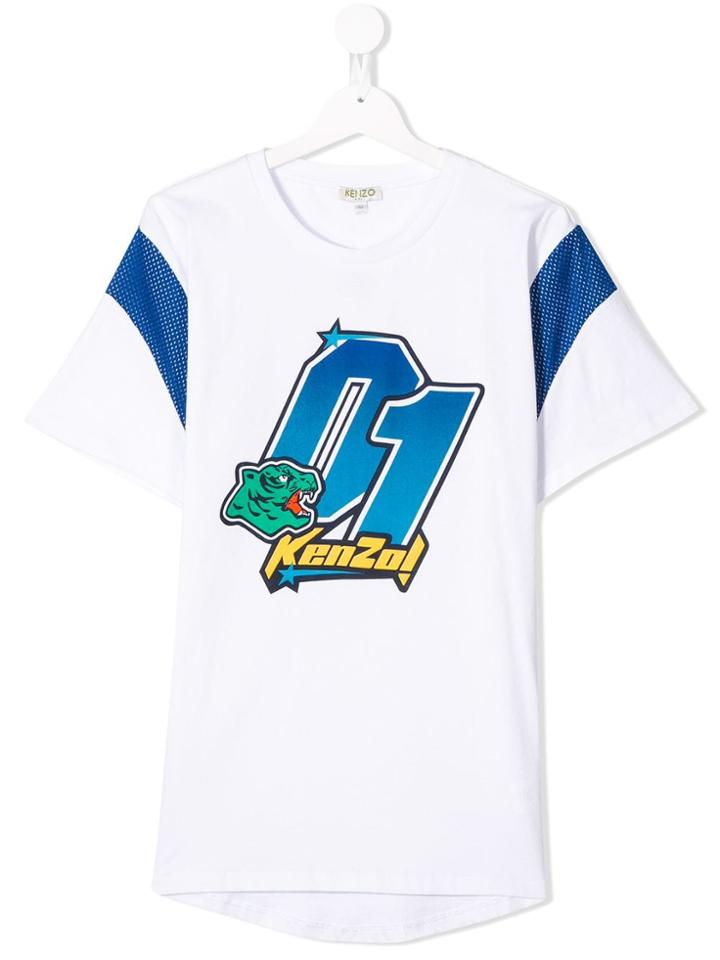 Kenzo Kids Teen Printed Jersey - White