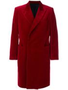 Jean Paul Gaultier Vintage Peaked Lapels Velvet Coat - Red