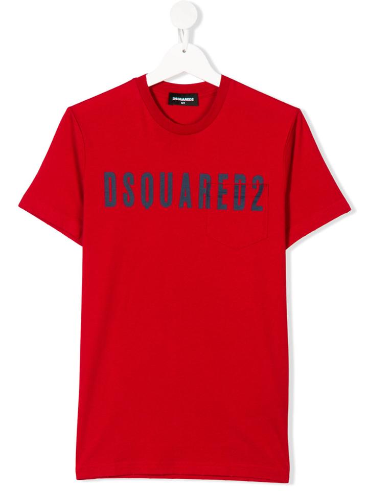 Dsquared2 Kids Logo Print Pocket T-shirt