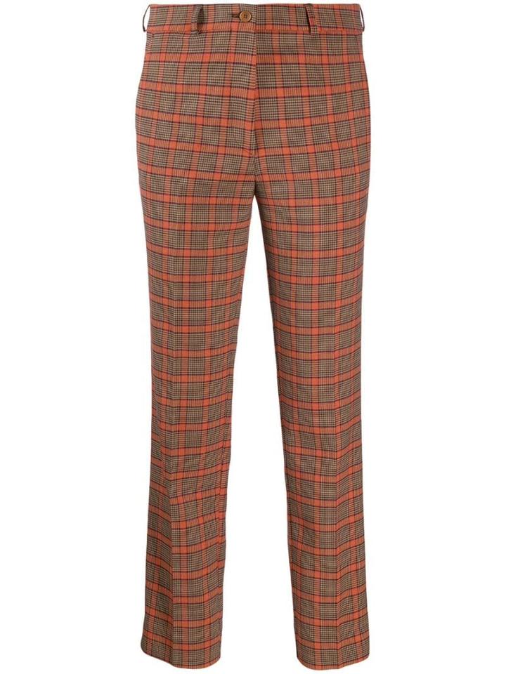 Etro Tartan Trousers - Neutrals
