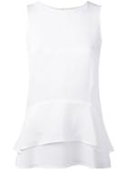 Michael Kors - Layered Ruffle Blouse - Women - Silk - Xs, White, Silk