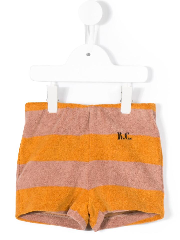 Bobo Choses Striped Shorts - Brown