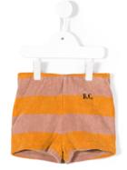 Bobo Choses Striped Shorts - Brown