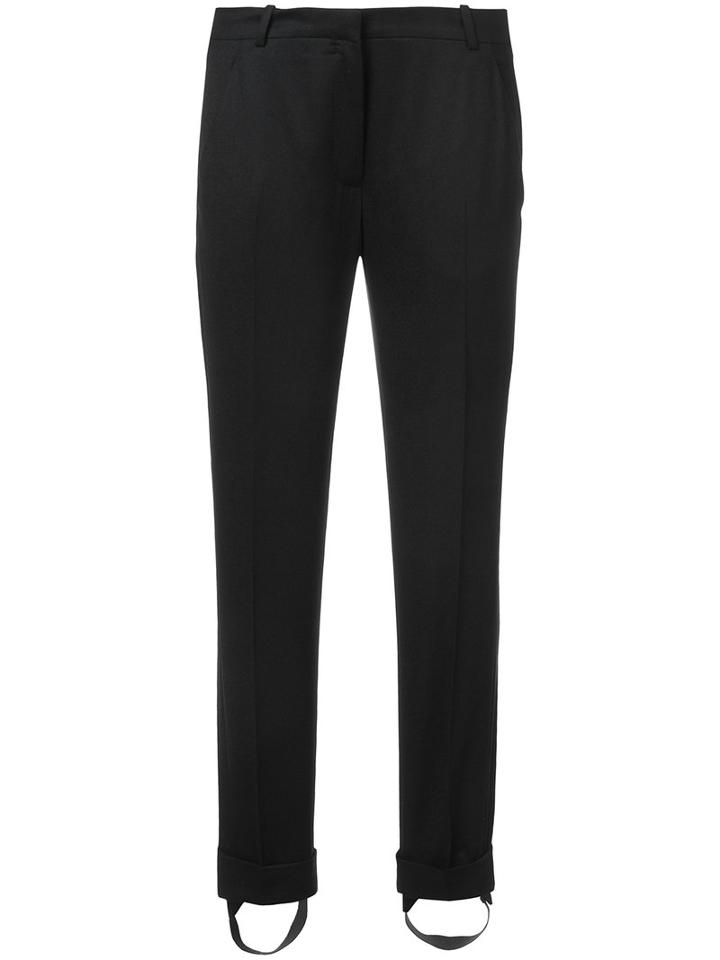 Carven - Turn Up Hem Trousers - Women - Wool - 36, Black, Wool