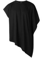 Unconditional Asymmetric Loose T-shirt - Black